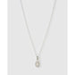 Initial Charm Necklace - O / Silver - Necklaces