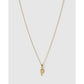 Initial Charm Necklace - P / Gold - Necklaces