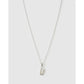 Initial Charm Necklace - U / Silver - Necklaces