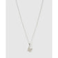 Initial Charm Necklace - W / Silver - Necklaces