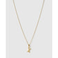 Initial Charm Necklace - X / Gold - Necklaces