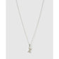 Initial Charm Necklace - X / Silver - Necklaces
