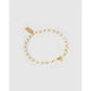 Initial Pearl Gold Bracelet - F - Bracelets