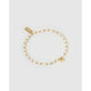 Initial Pearl Gold Bracelet - Q - Bracelets