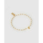 Initial Pearl Gold Bracelet - R - Bracelets