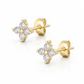 Iris Stud Earrings - Gold - Earrings