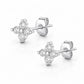 Iris Stud Earrings - Silver - Earrings