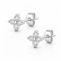 Iris Stud Earrings - Silver - Earrings