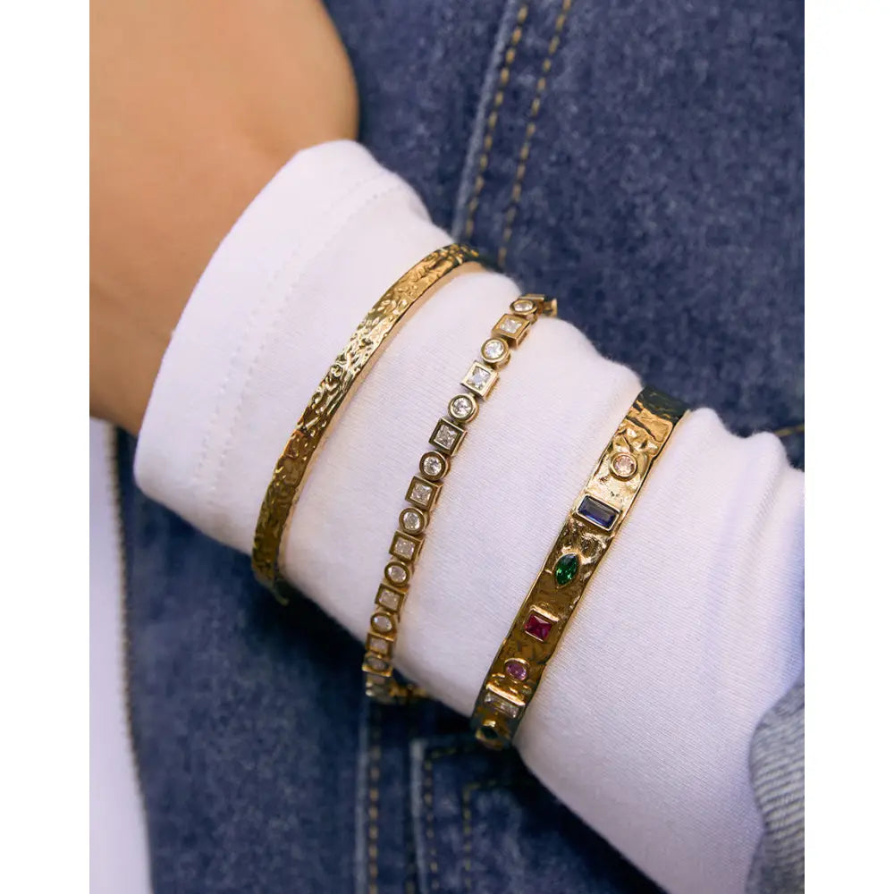 Isabella Gold Cuff - Gold - Bracelets