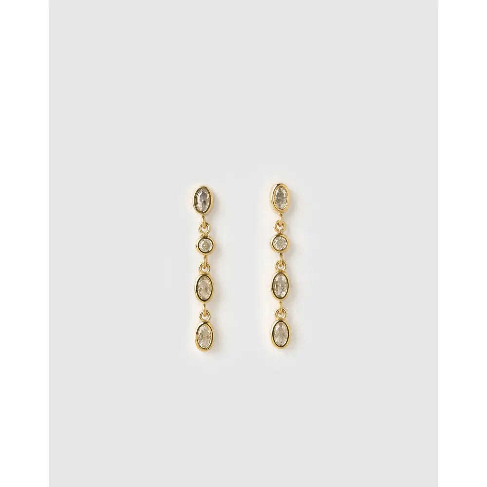 Isadora Gold Drop Earrings - Gold - Earrings
