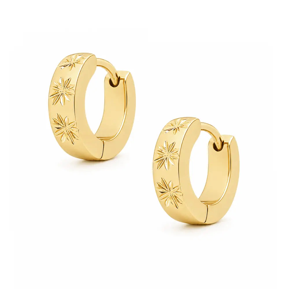 Jagger Huggie Hoop Earrings - Gold - Earrings