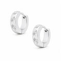 Jagger Huggie Hoop Earrings - Silver - Earrings