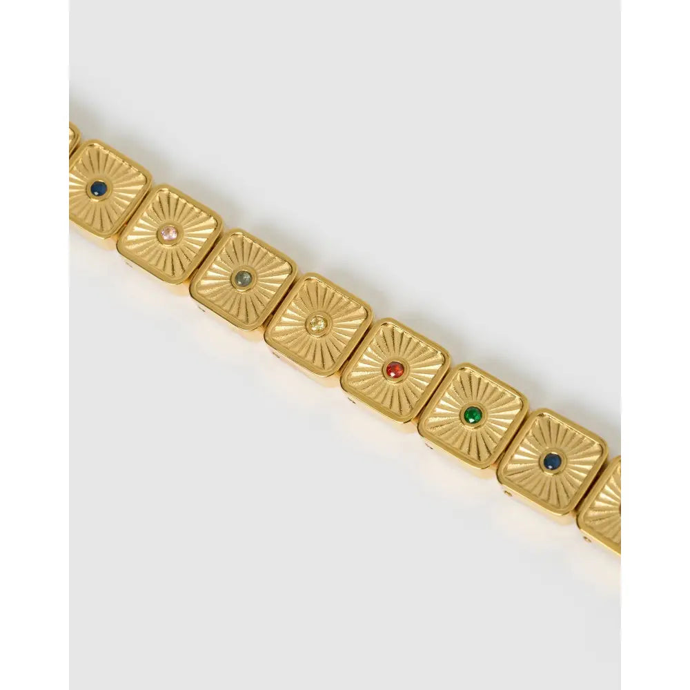 Jasper Gold Bracelet - Bracelets