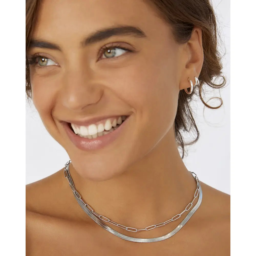 Jean Huggie Earrings - Earrings