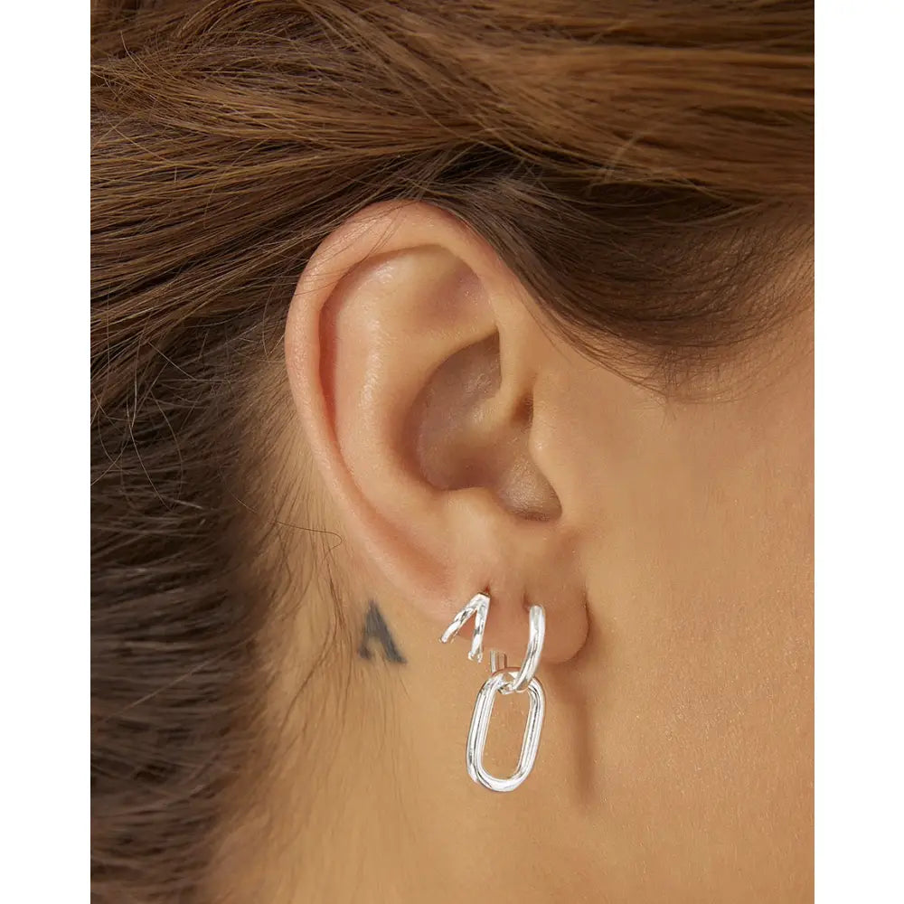 Jean Huggie Earrings - Earrings