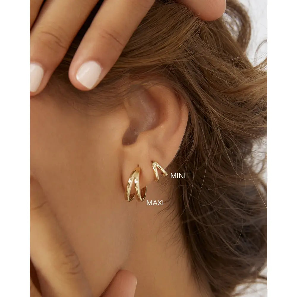 Jean Huggie Earrings - Earrings