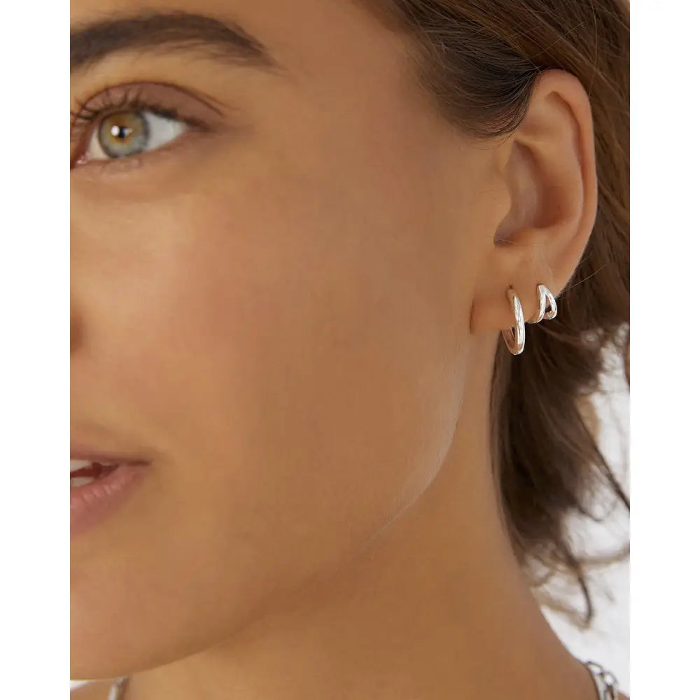 Jean Huggie Earrings - Earrings