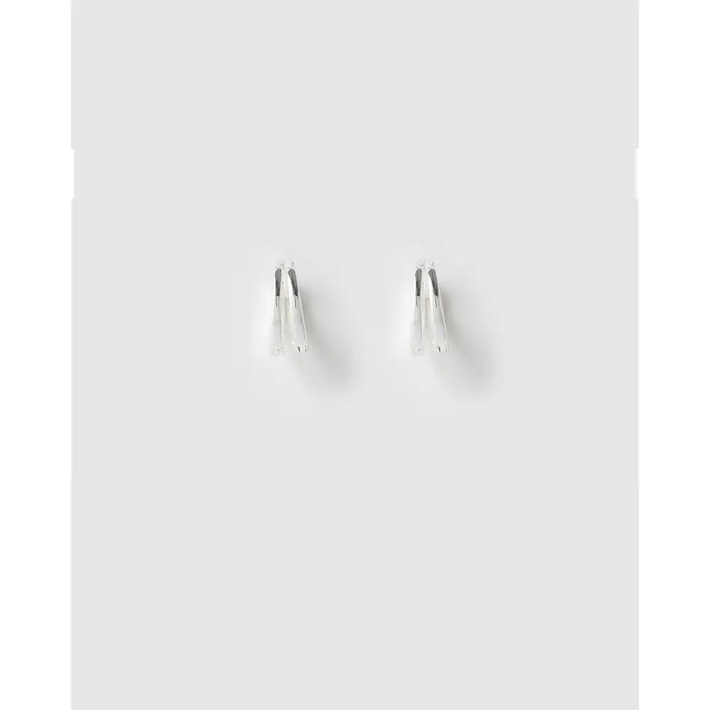 Jean Huggie Earrings - Silver / Mini - Earrings