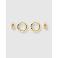 Jeanette Earring Stack - Gold - Earrings