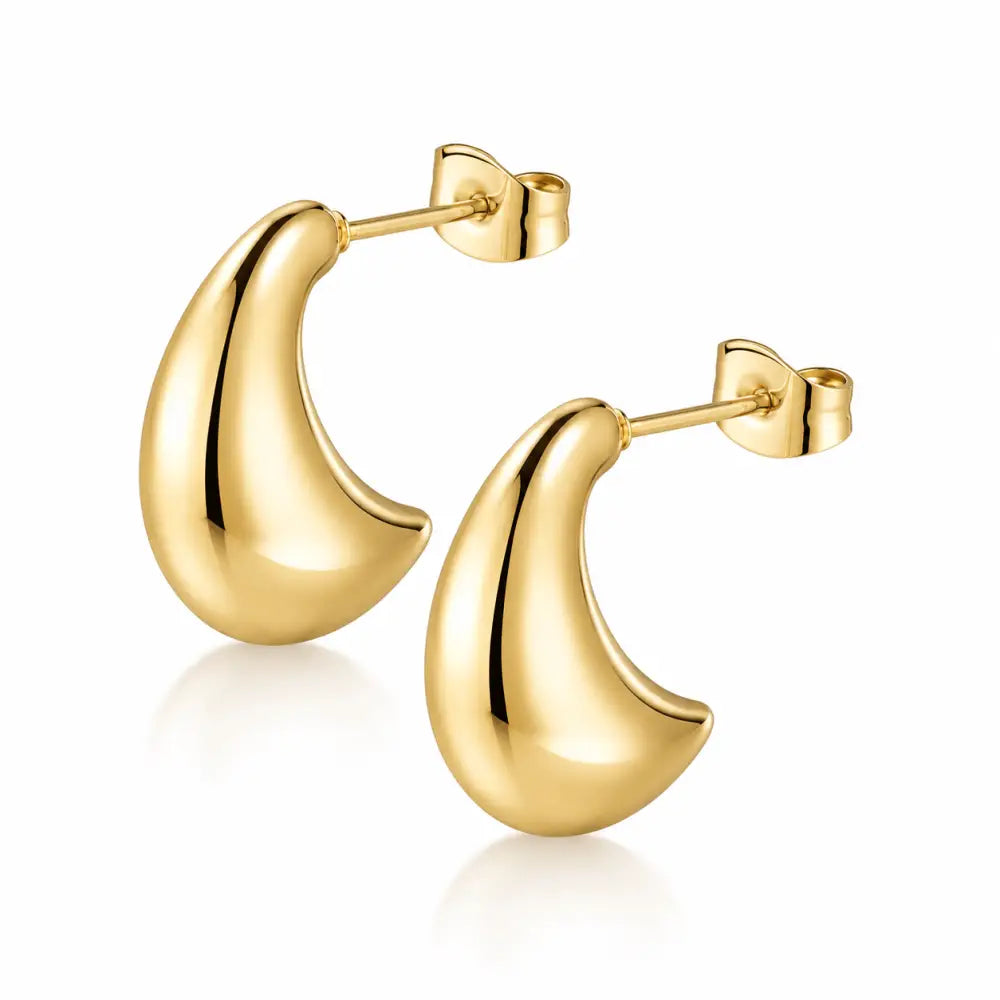 Jemima Stud Earrings - Gold - Earrings