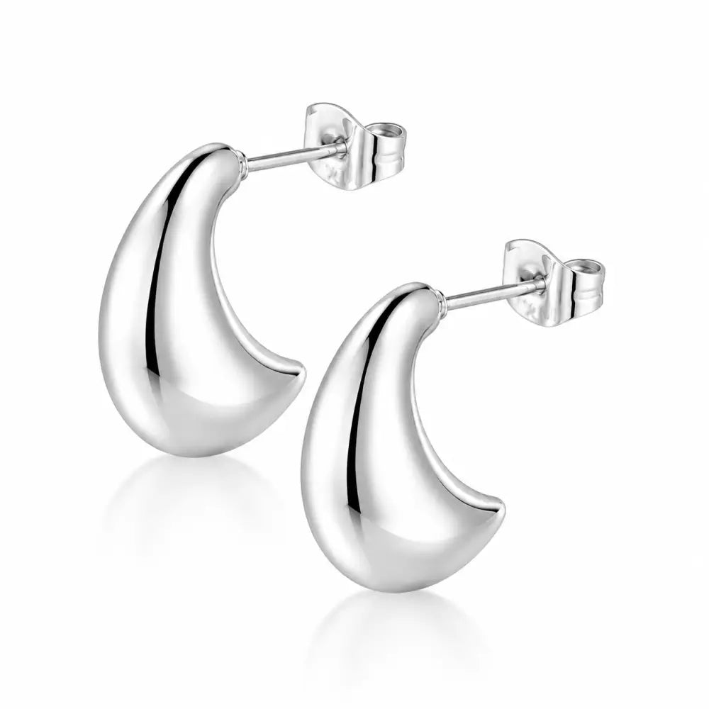 Jemima Stud Earrings - Silver - Earrings
