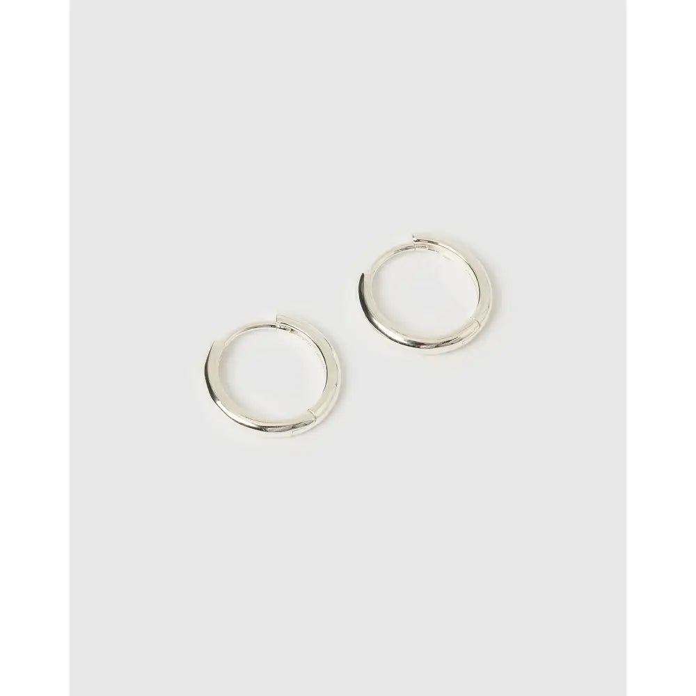 Jett Hoop Earrings - Silver - Earrings