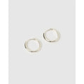 Jett Hoop Earrings - Silver - Earrings