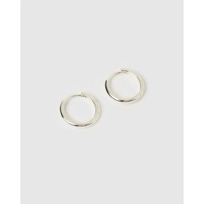 Jett Hoop Earrings - Silver - Earrings