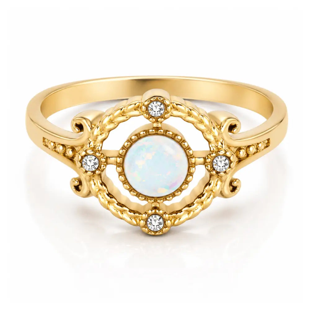 Jolie Opal Ring - Gold / 4 - Rings