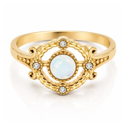 Jolie Opal Ring - Gold / 4 - Rings