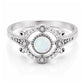 Jolie Opal Ring - Silver / 4 - Rings