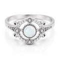 Jolie Opal Ring - Silver / 4 - Rings