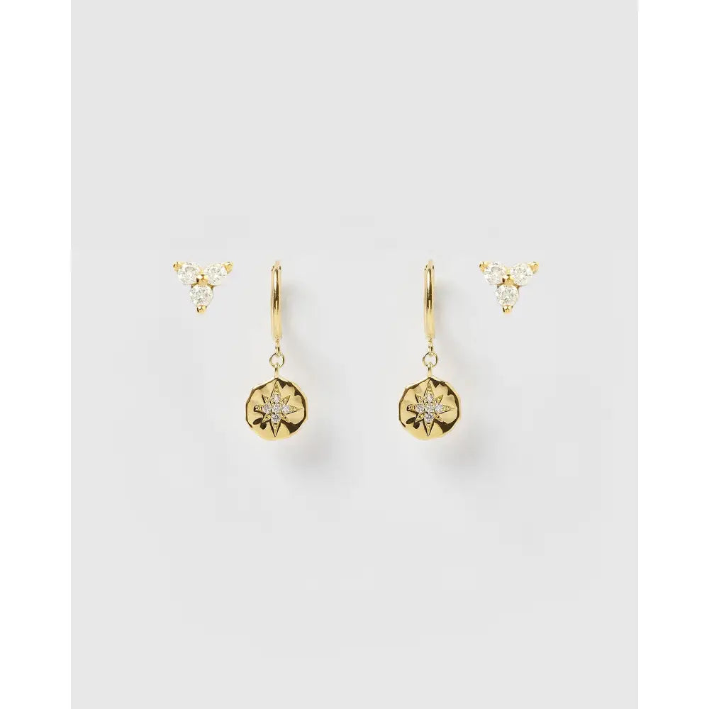 Juno Gold Earring Stack - Earrings