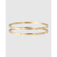 Kelly Double Gold Bracelet Stack - Bracelets