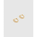 Khloe Emerald Stone Gold Huggie Earrings - Earrings