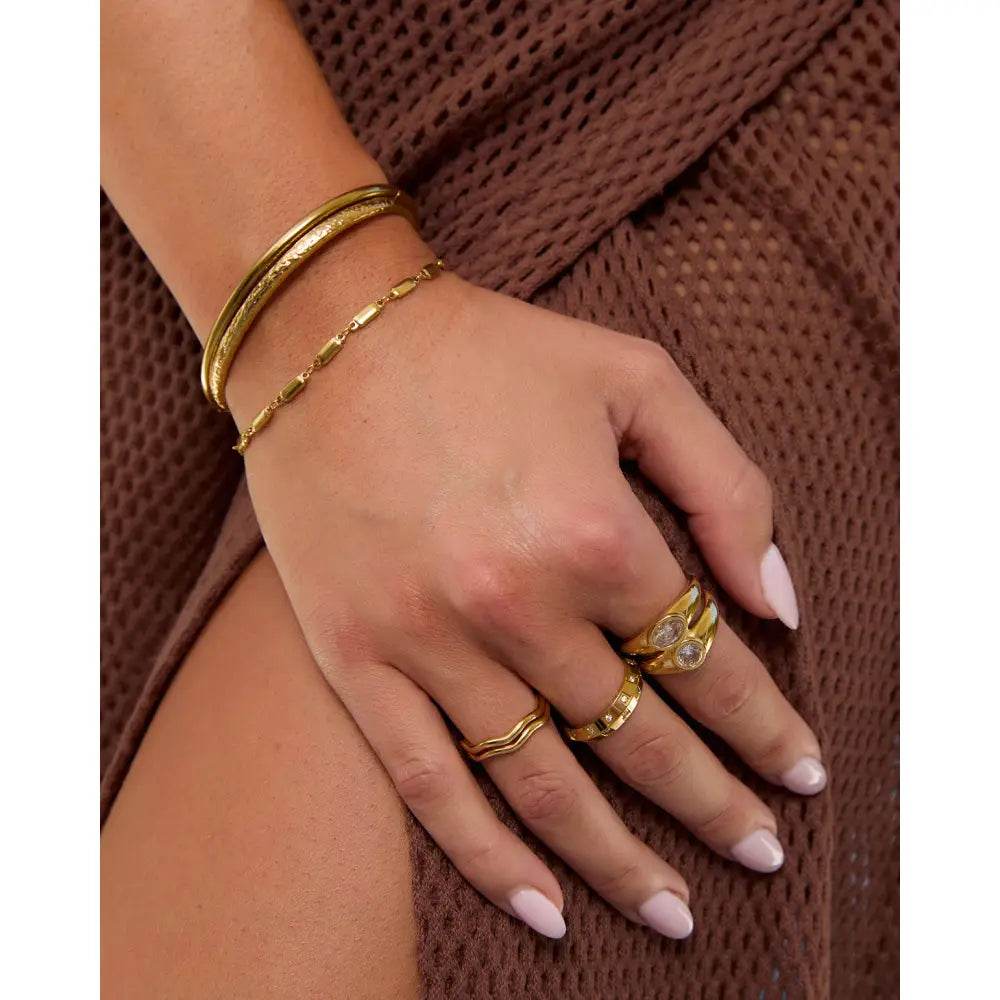 Kiara Gold Bracelet - Gold - Bracelets