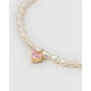 Kiki Pearl Heart Gold Bracelet - Bracelets