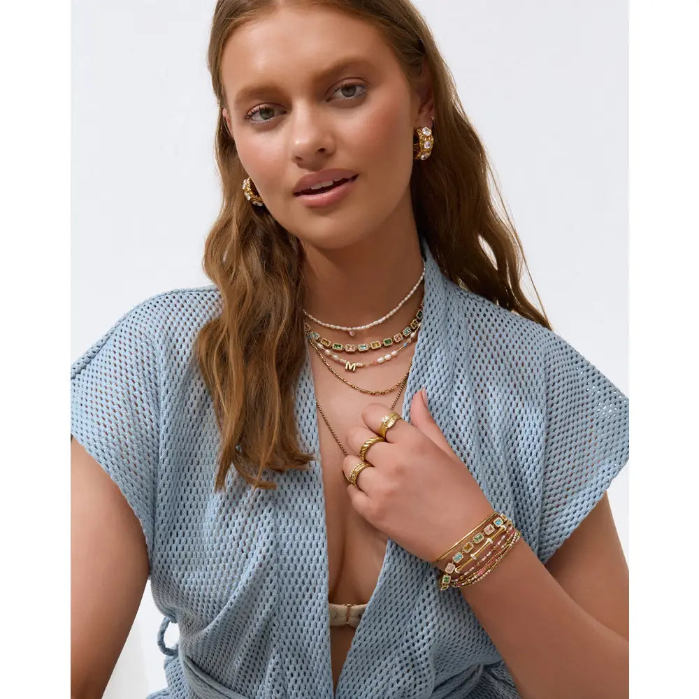 Kiki Pearl Heart Necklace - Necklaces