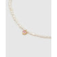 Kiki Pearl Heart Necklace - Necklaces