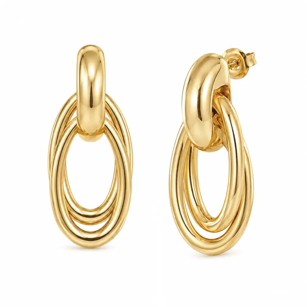 Kitty Stud Earrings - Gold - Earrings