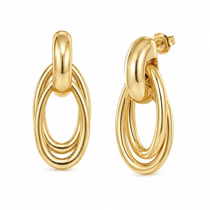 Kitty Stud Earrings - Gold - Earrings