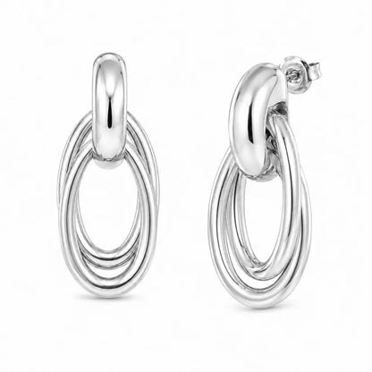 Kitty Stud Earrings - Silver - Earrings