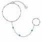 Kylie Hand Chain Bracelet - Silver - Bracelets