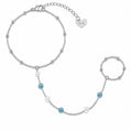 Kylie Hand Chain Bracelet - Silver - Bracelets
