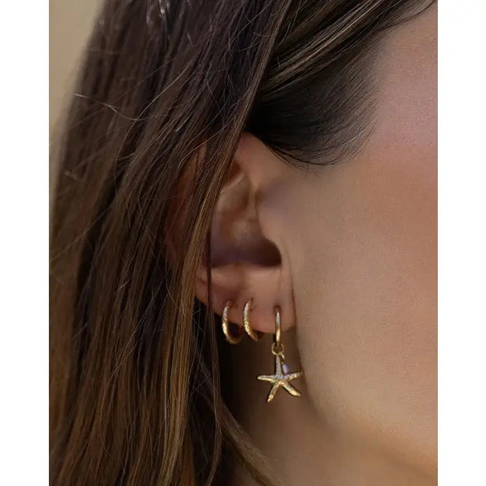 Laguna Gold Pearl Earrings - Earrings