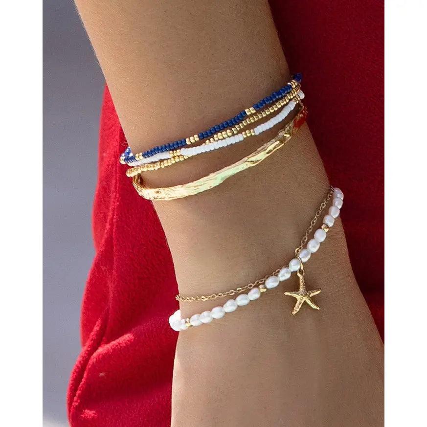 Laguna Pearl Gold Bracelet - Gold - Bracelets