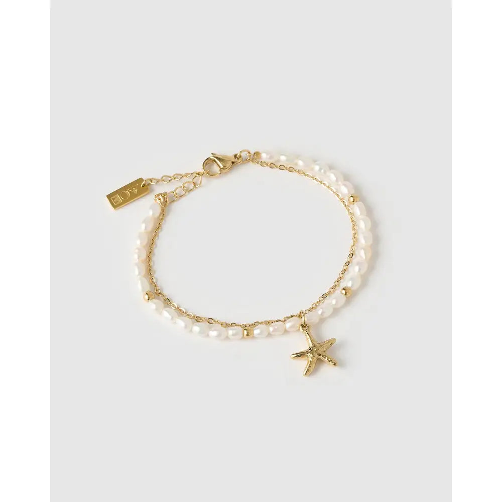 Laguna Pearl Gold Bracelet - Gold - Bracelets