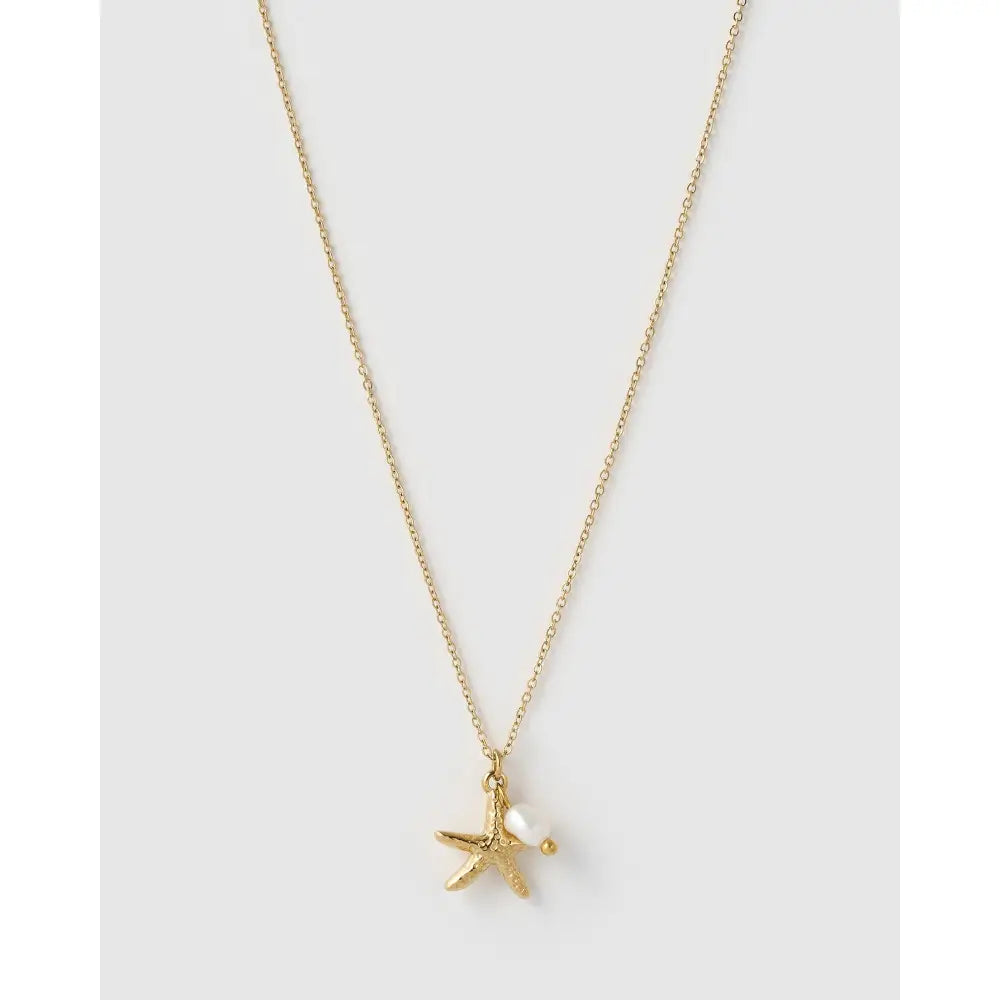Laguna Pearl Gold Necklace - Necklaces