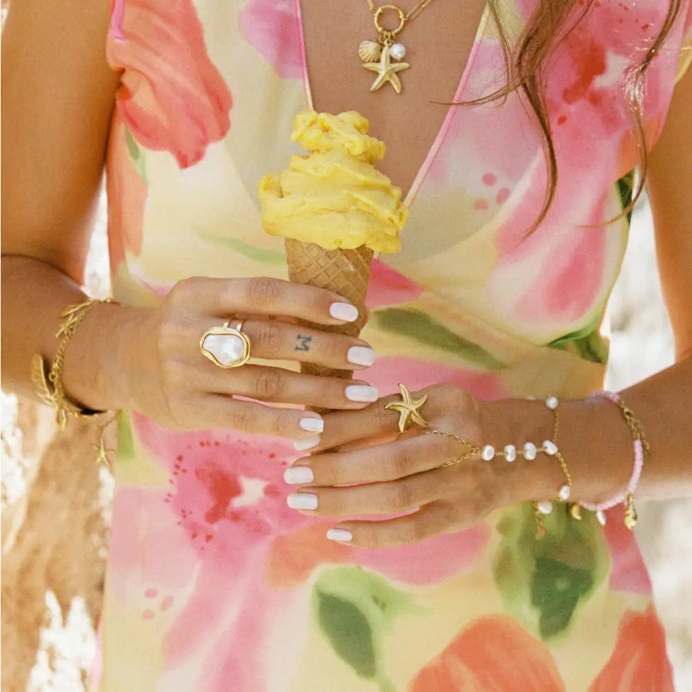Laurel Pearl Ring - Rings