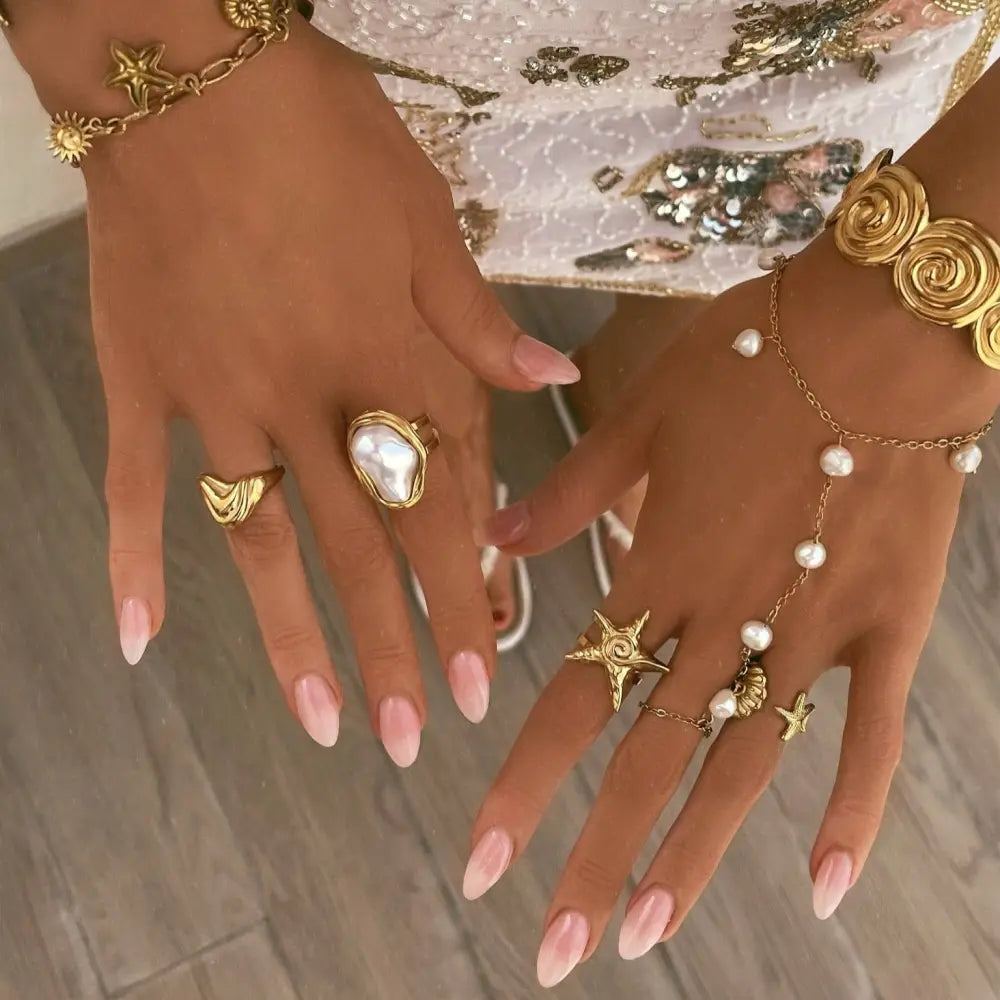 Laurel Pearl Ring - Rings